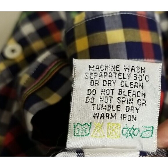 Bugatchi Uomo Button-Up Shirt Mens Long Sleeve Check Classic Fit XXL       T11 - Picture 7 of 7